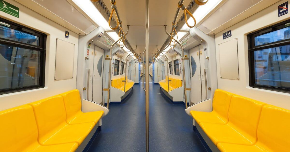 yellow-seats-on-public-transportation - rocket chip - saving-gas-and-money