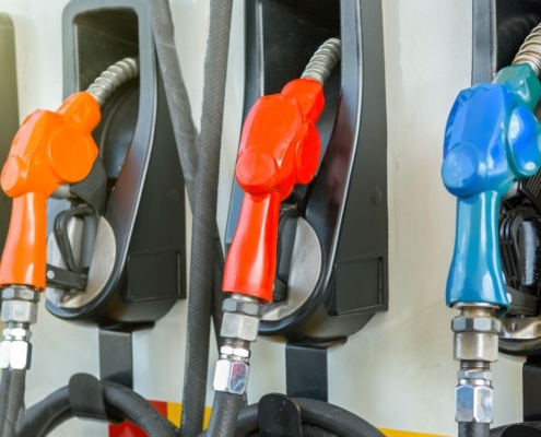 gas pumps that are deferent colors - rocket chip increasing mpg