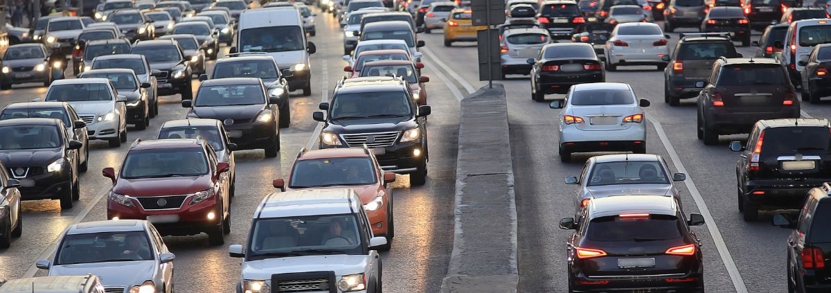 many vehicles driving on highway during heavy traffic- rocket chip OBD 2 performance chip