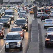 many vehicles driving on highway during heavy traffic- rocket chip OBD 2 performance chip