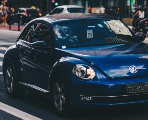 dark blue Volkswagen Beetle - rocket chip Performance Chips