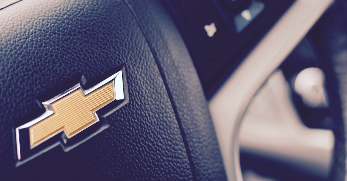 close up of steering wheel with Chevrolet logo - rocket chip AFM Disabler