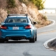 blue BMW with spoiler and California license plate - rocket chip performance chips