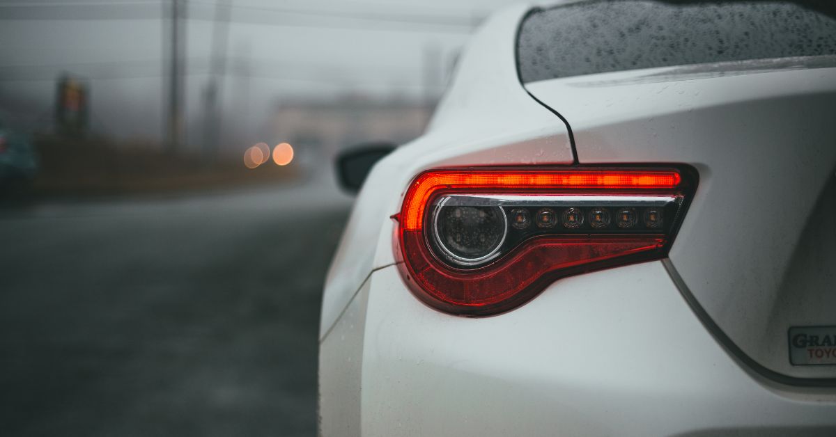 back of white car close up on light - rocket chip performance chips