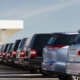 row of brand new vehicles parked at a dealership - rocket chip performance chip