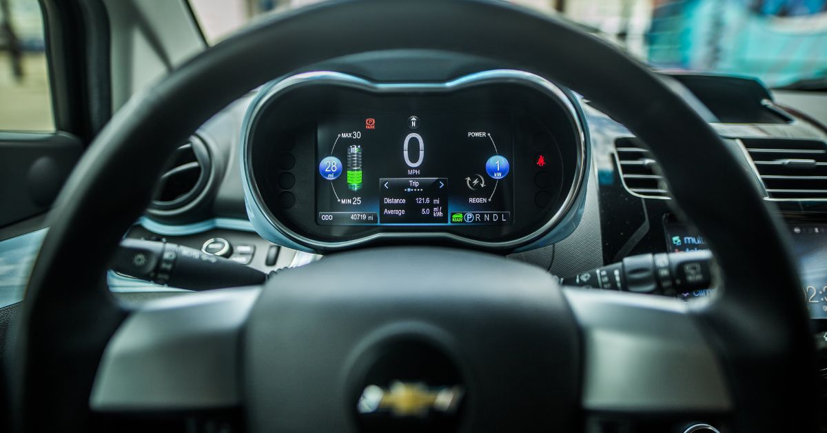interior of Chevy vehicle showcasing dashboard - rocket chip Chevy performance chip