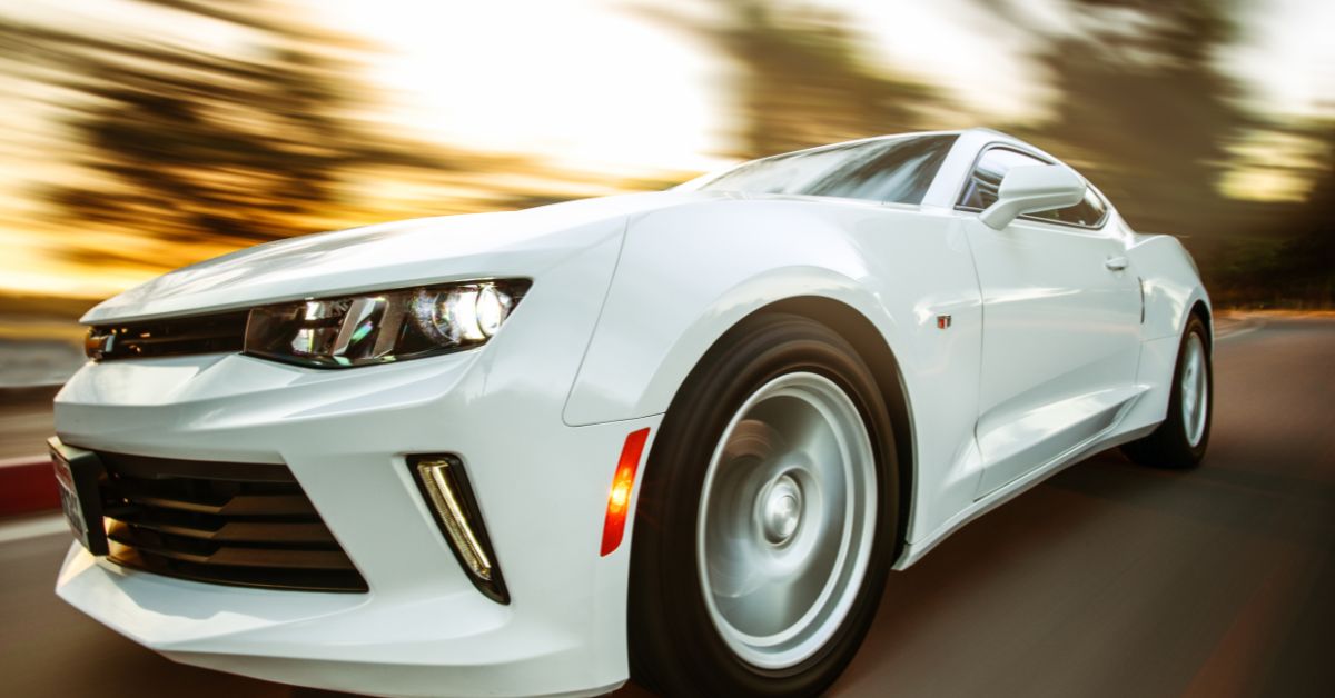 white Chevy sports car - rocket chip Chevy performance chip