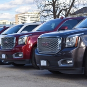 RocketChip-AFM-Disabler-100320242 row of GMC SUVs parked together - Rocket Chip plug in performance chip