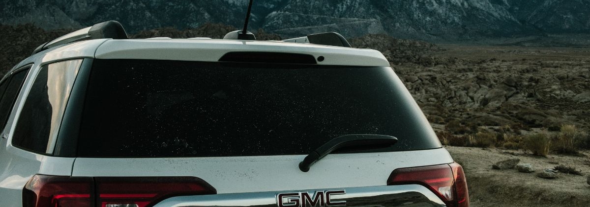 trunk view of a white GMC SUV - rocket chip AFM Disabler