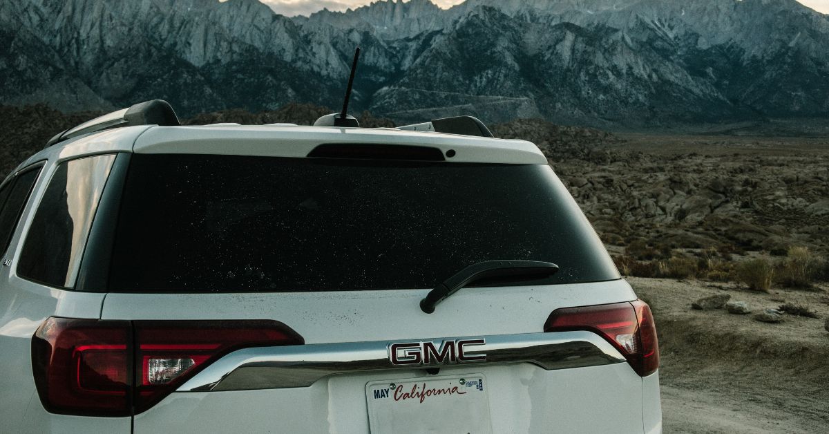 trunk view of a white GMC SUV - rocket chip AFM Disabler