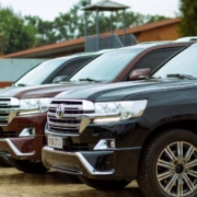 Line of Toyota SUVs parked together - rocket chip OBD2 Performance Chip