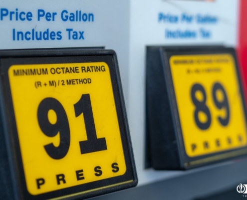 close up of gas pumps - rocket chip improving MPG