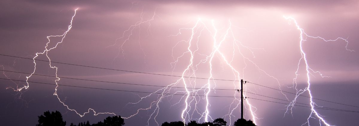 night sky lit up with lightning strikes - Rocket Chip improving mpg