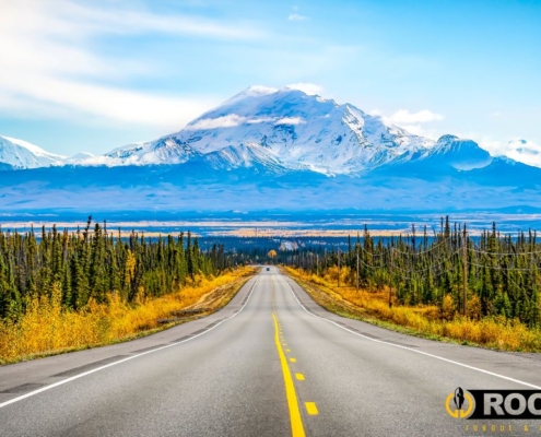 clear road with a mountain straight ahead - Rocket Chip torque and towing